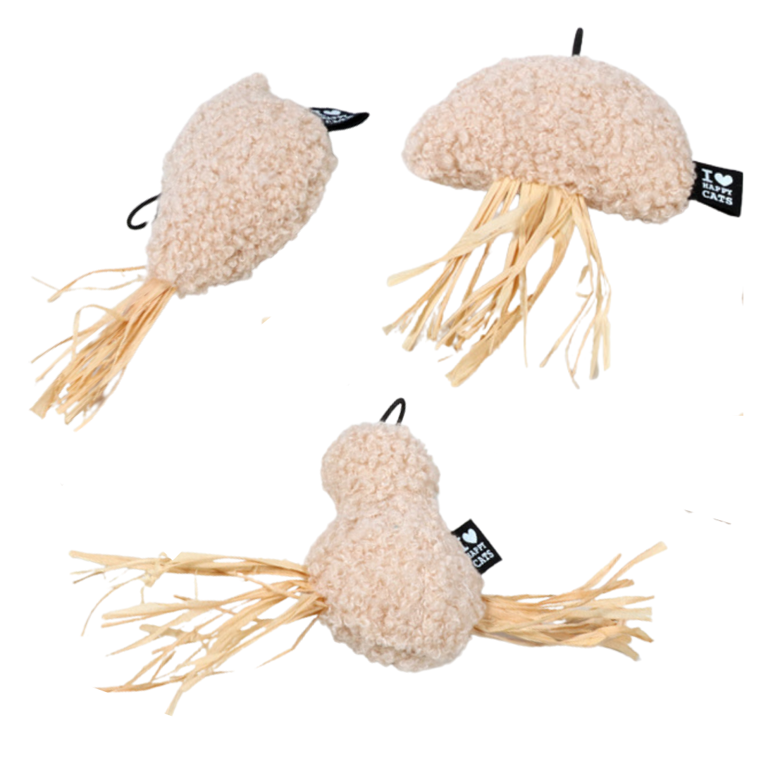 JAVE, JOY, JUNE Kattenspeeltje met raffia